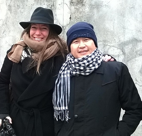 Visoth Chhay und Ann-Christine Woehrl in Berlin